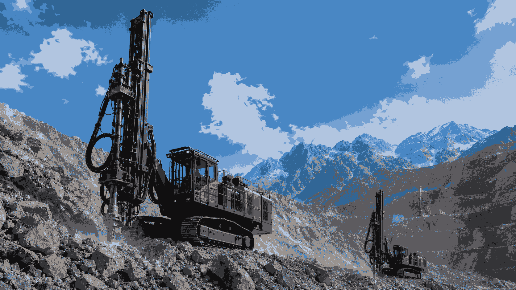 Crawler Top Hammer Drilling Rigs for Uneven Quarry and Mountain Worksites