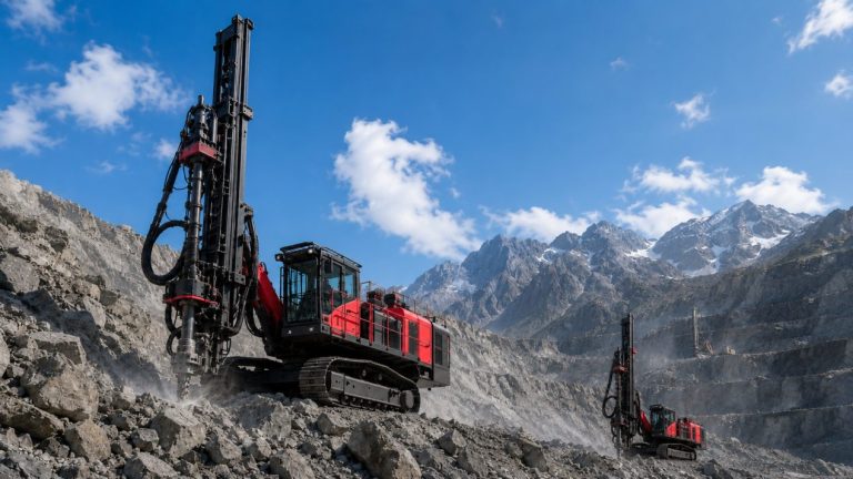 Crawler Top Hammer Drilling Rigs for Uneven Quarry and Mountain Worksites