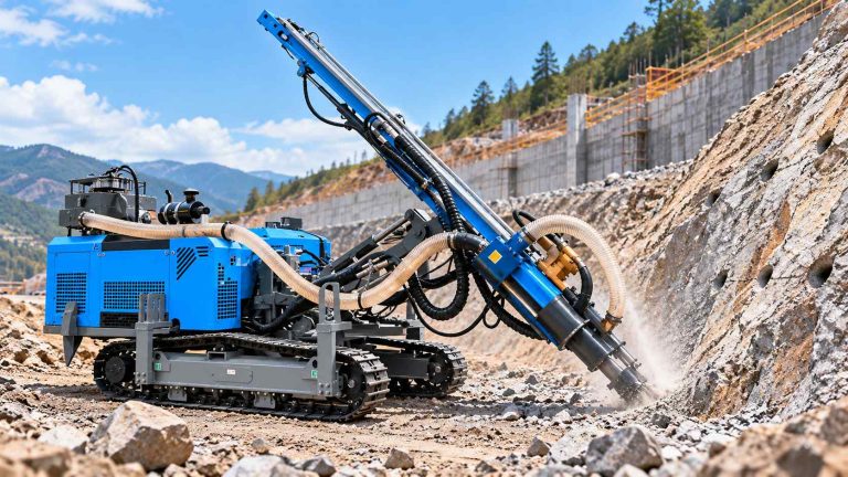 DTH Drilling Rig for Foundation and Anchor Holes What Feed, Mast, and Angle-Control Features Matter